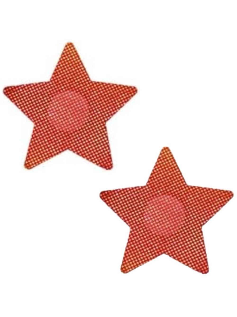 Red Silver Dot Star Nipple Covers Pasties Festival Rave